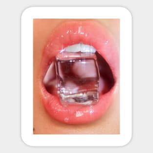 Ice in the mouth Sticker